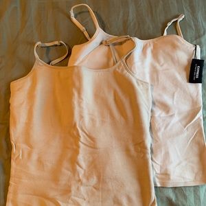 Lot of 2 Express size M bra tank camis beige nude brand new without tags!